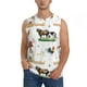 thumbnail image 1 of Fotbe Cute Farm Men's Camiseta sin Mangas Estampada para Hombres, Playera Casual para Gimnasio, Entrenamiento, Playa-3X-Large, 1 of 7