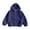 Blue, variant on Youth Boys Girls Full Zip Hooded Sweatshirt Drop Shoulder Fleece Lined Hoodies Tween Fall Winter Warm Jacket Kangaroo Pockets