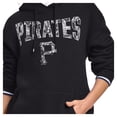 thumbnail image 3 of Women's Starter Black Pittsburgh Pirates Lace Team Lockup Fleece Hoodie, 3 of 3