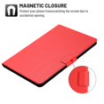 thumbnail image 2 of Dteck Folio Case for Lenovo Tab M10 10.1 inch (TB-X605F, TB-X505F), Slim Fit Book Cover Design Multi-Angle Stand PU Leather Case Cover, Red, 2 of 5