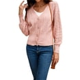 thumbnail image 3 of Txlixc Cardigan de primavera y otoño para mujeres Txlixc moda, 3 of 9