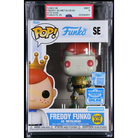 Teenage Mutant Ninja Turtles, PSA Graded 9 MINT, Freddy as Metalhead Collectible Vinyl Figure #SE, Fully Encapsulated Bundle with Compatible Funko Pop! PSA Hard Protector Case