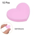 thumbnail image 3 of Uxcell Tennis Vibration Dampener, 10 Pack Heart Shock Absorber Pale Pink, 3 of 6