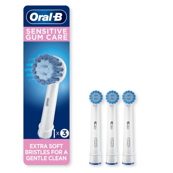 Oral-B Toothbrush, Sensitive Gum Care Replacement Electric Toothbrush Head, 3 Ct