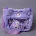 thumbnail image 1 of Bolso de mano Kawaii Sanrio Hello Kitty Kuromi, Cartera de felpa, Melody Cinnamoroll Pocketbook, mochila de peluche suave, juguetes para niñas, 1 of 4