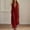 *Red, variant on ClodeEU Women's Sleeveless Wide Leg Jumpsuit,Button Down Casual Linen Romper with Pockets Army Green,Women's Plus L