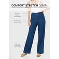 thumbnail image 4 of Roaman's Women's Plus Size Comfort Stretch Wide Leg Jean, 4 of 5