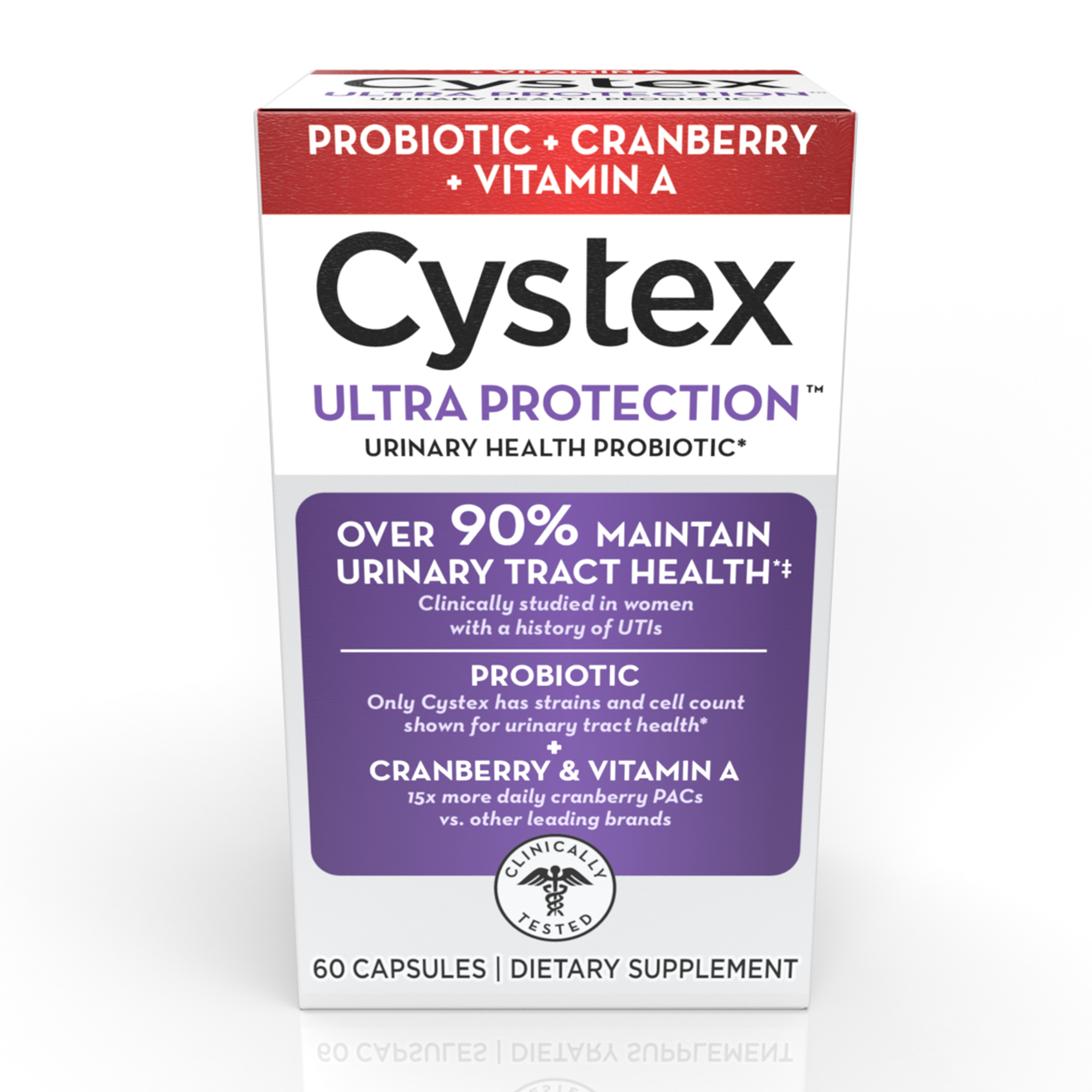 Cystex Ultra Protection Urinary Health Probiotic, 60ct