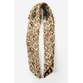 thumbnail image 2 of Bimba Brown Leopard Animal Skin Pure Silk Printed Scarf Dupatta Head Neck Wrap Bandanas For Women 40 x 40 Inches, 2 of 6