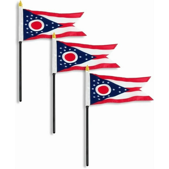 Ohio Flag 4 x 6 inch (3 PK)