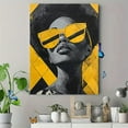 thumbnail image 4 of Yellow Sunglasses Woman Canvas Wall Art，Suitable for Living Room Bedroom Office Apartment Dorm and More., 4 of 8