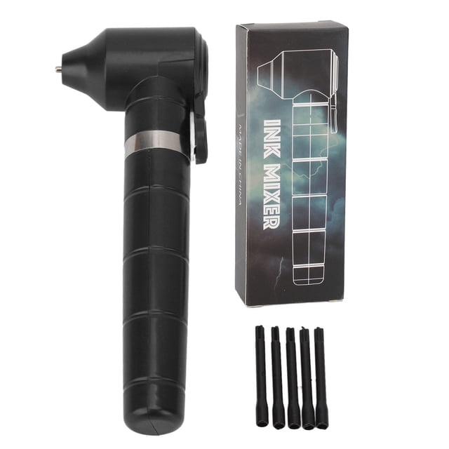 Máquina mezcladora de pigmentos para tatuajes, eléctrica, de alta velocidad, reutilizable, ligera, profesional, mezcladora de tinta para artistas del tatuaje, color negro