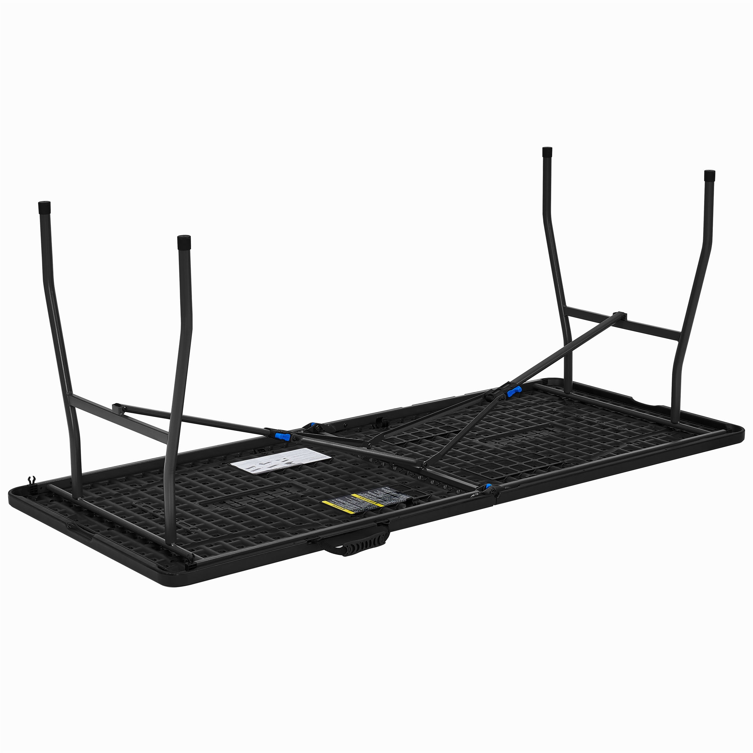 Mainstays 6' Rectangle Centerfold Folding Table, Black