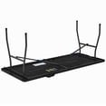 thumbnail image 6 of Mainstays Black 6 Foot Fold-in-Half Plastic Table, Indoor Outdoor, Scratch Resistant, Stain & UV Damage, Built-in Carry Handle, 6 of 7