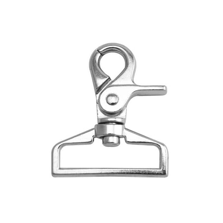 

Fenggtonqii Silvery 1.5 Inner Diameter Right Angle D Ring Large Pliers Buckle Lobster Clasps Swivel Snap Hooks Pack of 4