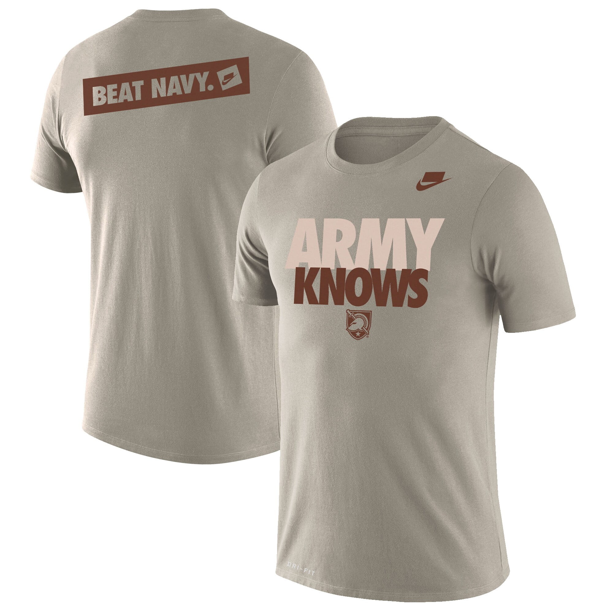 Nike Mens Rivalry Army Knows T Shirt Natural Black in Bahrain at BHD 38 Rating 5