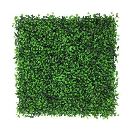 Artificial Hedge Plant, Faux Greenery Panel, UV Protected Faux Greenery Mats, Suitable for Both Outdoor or Indoor, Garden, Backyard and Home Décor,20 x 20 Inch