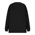 thumbnail image 5 of Sweatshirts for Women Crew Neck Black Pullover Long Sleeve New Casual Solid Color Casual 2025 Fall Fashion Outfits Clothes, 5 of 6
