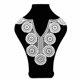 thumbnail image 1 of Blusa desmontable con bordado de cuello falso de encaje Medias camisas huecas en 3d, 1 of 2
