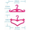thumbnail image 7 of E-TING 60 PCS Pink Plastic Little Hangers for Girl Doll Dress Clothes Gown Doll Clothes Accessories, 7 of 7