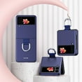 thumbnail image 3 of Allytech Case for Samsung Galaxy Z Flip 3 5G 2021, Ultra Thin Slim Protective Hard PC Anti-Scratch Shockproof Case with Ring Holder Smartphone Case for Galaxy Z Flip 3 2021, Royalblue, 3 of 3