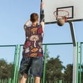 thumbnail image 5 of Naloa Forest Wild Mushroom Basketball Jersey Reversible Men's Mesh Athletic Sports Shirts Training Practice S-4XLXX-Large, 5 of 6
