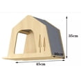 thumbnail image 3 of Repisas para gatos pared, muebles de pino con casas y rascador, ahorro de espacio para gatos activos y descanso, ideal para paredes pequeñas y grandes, 3 of 7