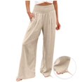 thumbnail image 2 of JGTDBPO Wide Leg Pants For Women High Waist Comfy Sweatpants With Pockets Casual Lounge Drawstring Cuffed Pants, 2 of 8