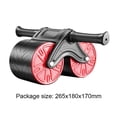 thumbnail image 3 of Rueda De Abdominales Rodillo de rebote automático para abdominales, rodillo de ejercicio abdominal para gimnasio en casa (rojo) Likrtyny Para Estrenar, 3 of 6