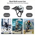 thumbnail image 2 of ITW Buckle Mountain Bike Helmet with Removable Visor for Men and Women, Lightweight for Commuting and Off Road Cycling, 2 of 9