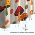 thumbnail image 6 of Red Mushroom Flower Light Pattern Shower Curtain 36"x72" ,Bathroom Decorative Shower Curtains Set with 12 Hooks,Modern Waterproof Washable Shower Curtain, 6 of 6