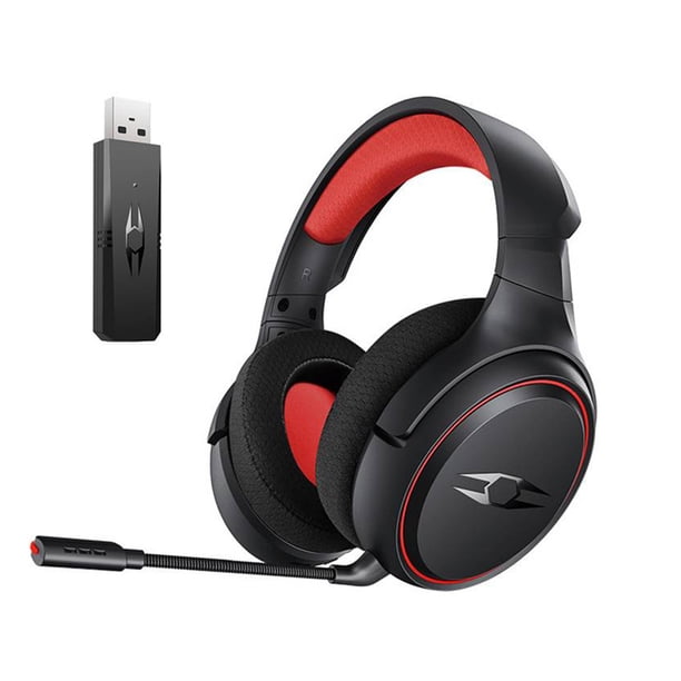 Auriculares LIBERTY GAMER NOUS Auriculares inalámbricos para juegos montados en la cabeza de 2,4 GHz Sonido envolvente virtual 7.1 Unidad de controlador de 50 mm Micrófono desmontable LIBERTY GAMER Auriculares