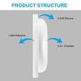 thumbnail image 4 of Almohadillas nasales para anteojos SURMAP Comfort Soft Silicone, 10 pares, 4 of 7