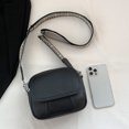 thumbnail image 3 of Bolso bandolera Retro para mujer, bolso cuadrado de PU de Color sólido con cierre de cremallera, bolso práctico, 3 of 8