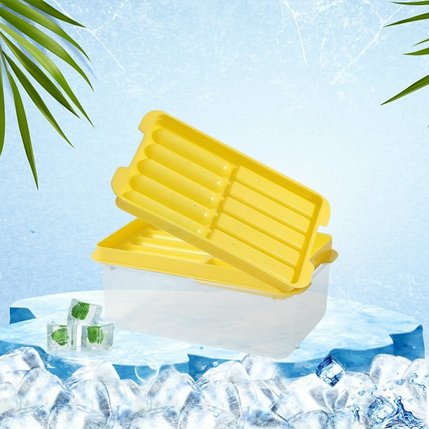 Fiudx Hielera Bingge, Bandeja de Pp de Grado Alimenticio, Fácil de Desmoldar, con Tapa, Pala Incluida, Apta para Refrigerador, Fácil de Limpiar, Multiusos, 1 Juego