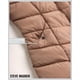 thumbnail image 5 of Chaqueta de abrigo Steve Madden, larga, de chervron, acolchada, color canela, 5 of 7