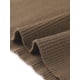 thumbnail image 5 of Suéter casual de manga larga con cuello alto y fruncido en la parte delantera para mujeres Inspire Chic, color marrón, 5 of 6