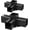 4-Way--2Pack, variant on 6 Pair Joist Hanger for 2x4, 45° Degree Louver Brackets, Black Powder Coated Face Mount Joist Hangers, Hurricane Ties for Rafters,Tie Brackets for Floor Deck and Ceiling Joists
