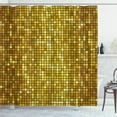 thumbnail image 1 of Ambesonne Marigold Shower Curtain, Ombre Mosaic Squares, 69"Wx84"L, Marigold and Yellow, 1 of 3