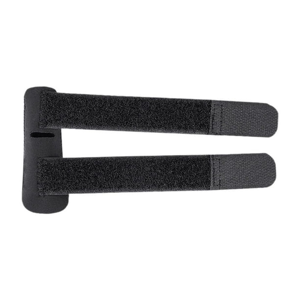 Férula para dedos, vendaje, soporte para dedos, suave, ajustable, extraíble, de nailon Negro