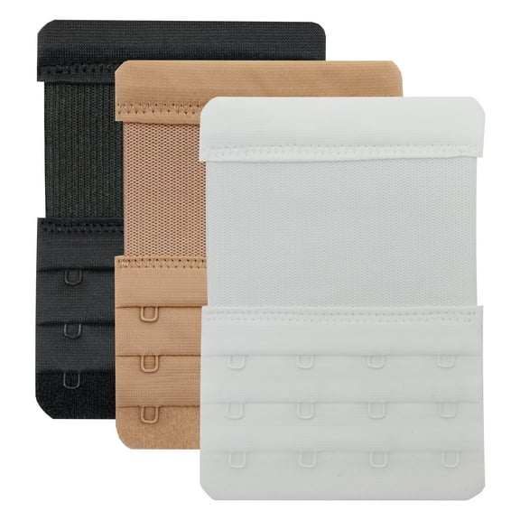 Women's Bra Extender4 Hook,Stretchy Soft and Comfortable Bra Strap Extension