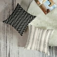 thumbnail image 3 of Throw Pillow Covers Home Decor Set of 4 Stripe Boho African Vintage Retro Geometric Pillow Cases Decorative 18 x 18 Inches Outdoor Cushion Couch Sofa Pillowcases, 3 of 6