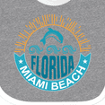 thumbnail image 4 of Inktastic Miami Beach Florida Travel Trip Boys or Girls Baby Bib, 4 of 4
