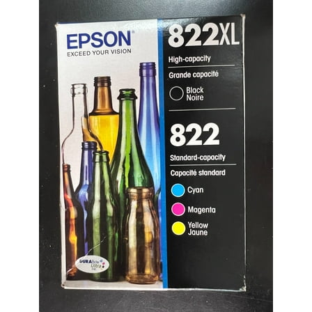 Epson - T822XL/T822 4-Pack High-Yield Black/Standard Capacity Multi Ink #9071