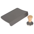thumbnail image 1 of Coffee Tamping Pad Set, Work Surfaces Protection Flexible Silicone Coffee Tamping Mat Food Grade  For Home Grey 58MM Coffee Tamper, 1 of 8