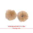 thumbnail image 4 of Bewildely Bolas de pelo Pompones Sombreros Accesorios de punto Decoraciones hechas a mano Ropa Artesanía caqui Bewildely HA059883-07, 4 of 6