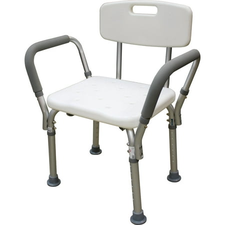 Roscoe Medical BTH-SCBH Adjustable Shower Chair White Pack of 2