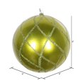 thumbnail image 3 of Vickerman MT198273D 6 in. Lime Candy Glitter Net Ornament - 2 per Bag, 3 of 3