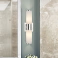 thumbnail image 6 of Livex Lighting Weston 2-Light Transitional Metal Wall Sconce in Polished Nickel, 6 of 17