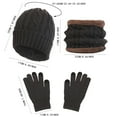 thumbnail image 3 of Yoodem Scarf and Gloves Set for Women Hat and Scarf Set for Women&men Autumn Warm Cute Wool Hat Scarf Gloves Three Snow Knit Cap Hat and Gloves for Women Red One Size, 3 of 7
